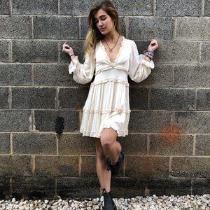 Ivory Dress with Back Cutout